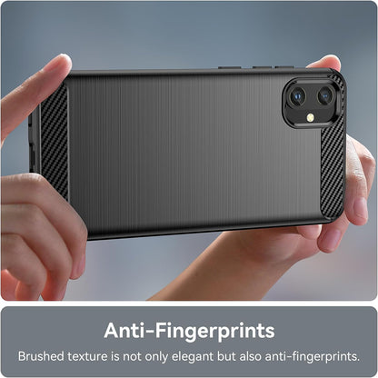 Maska za Samsung Galaxy A05 A055, Techsuit, Karbon, Crna