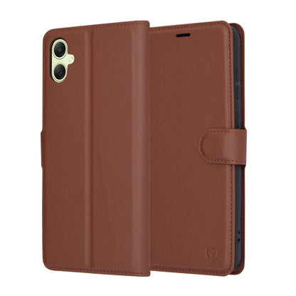 Futrola za Samsung Galaxy A05 A055, Techsuit, Kožna Folio, Smeđa