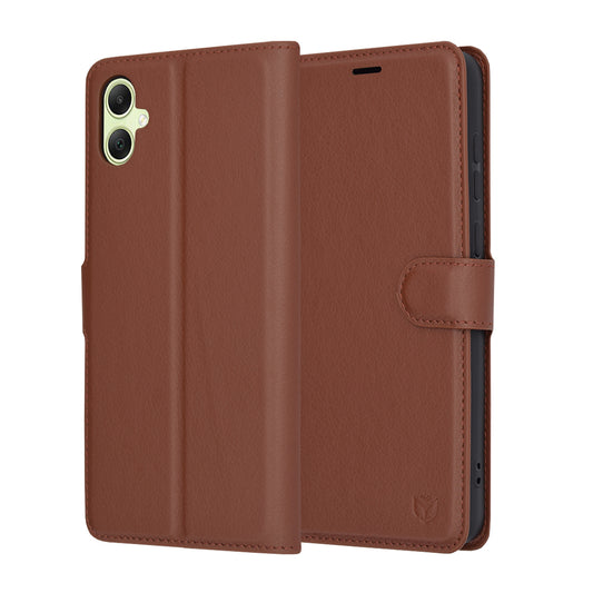 Futrola za Samsung Galaxy A05 A055, Techsuit, Kožna Folio, Smeđa
