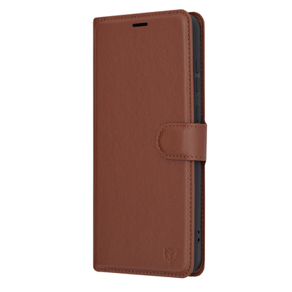 Futrola za Samsung Galaxy A05 A055, Techsuit, Kožna Folio, Smeđa
