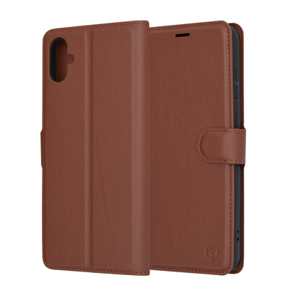 Futrola za Samsung Galaxy A05 A055, Techsuit, Kožna Folio, Smeđa