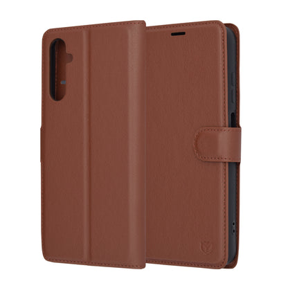 Futrola za Samsung Galaxy A05s A057, Techsuit, Kožna Folio, Smeđa