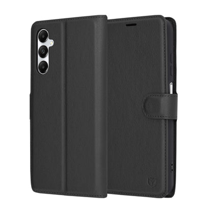 Futrola za Samsung Galaxy A05s A057, Techsuit, Kožna Folio, Crna