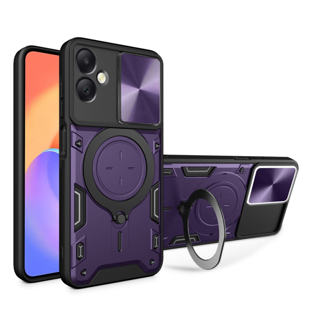 Maska za Samsung Galaxy A06 A065, Techsuit, CamGuard Pro, Ljubičasta
