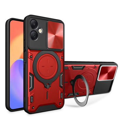 Maska za Samsung Galaxy A06 A065, Techsuit, CamGuard Pro, Crvena