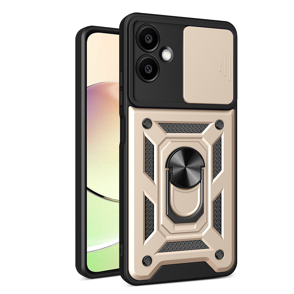 Maska za Samsung Galaxy A06 A065, Techsuit, CamShield, Zlatna