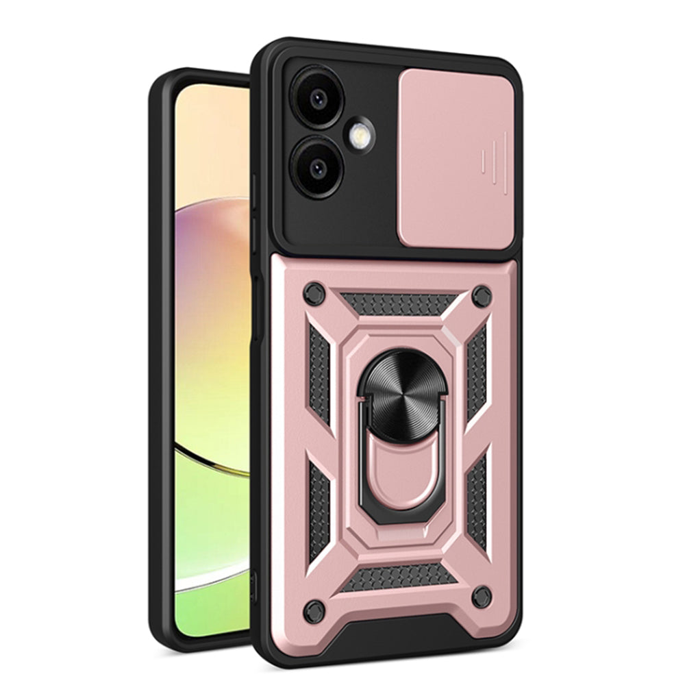 Maska za Samsung Galaxy A06 A065, Techsuit, CamShield, Roza