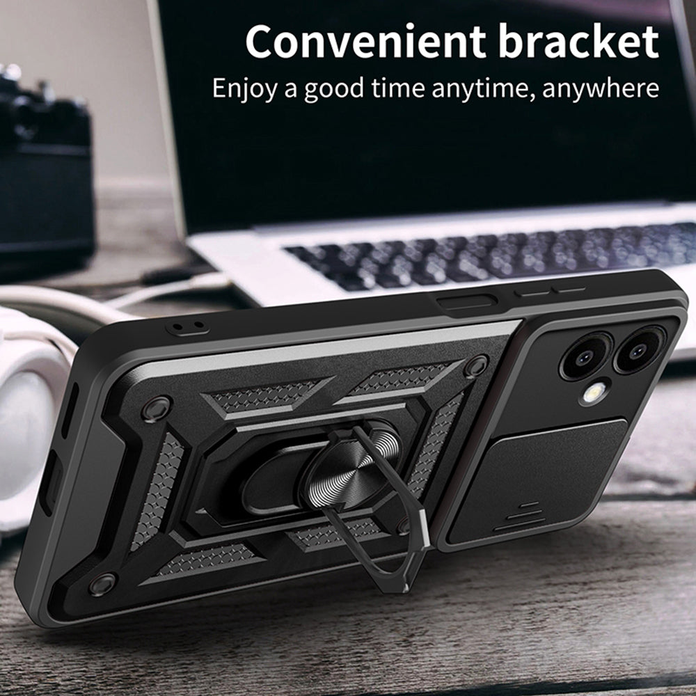 Maska za Samsung Galaxy A06 A065, Techsuit, CamShield, Roza