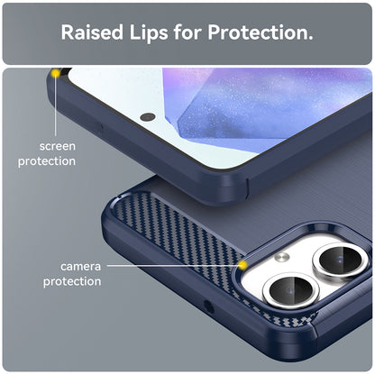 Maska za Samsung Galaxy A06 A065, Techsuit, Karbon, Plava