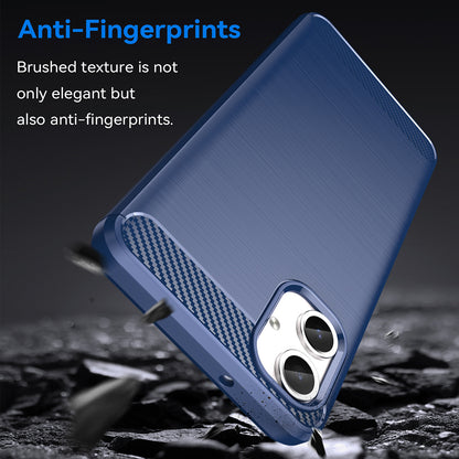Maska za Samsung Galaxy A06 A065, Techsuit, Karbon, Plava