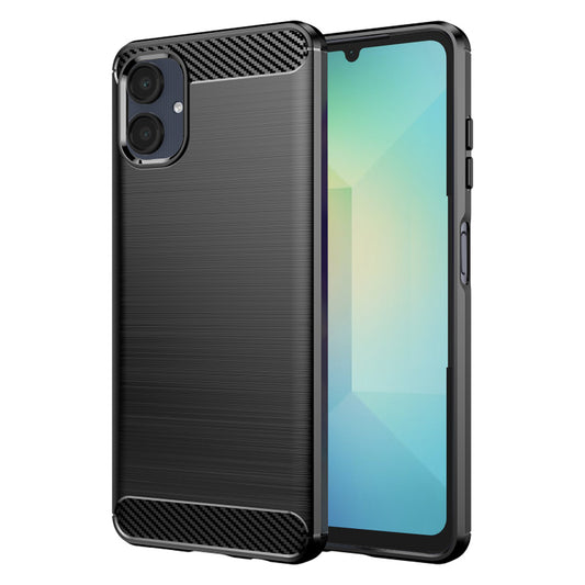 Maska za Samsung Galaxy A06 A065, Techsuit, Karbon, Crna