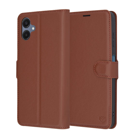 Futrola za Samsung Galaxy A06 A065, Techsuit, Kožna Folio, Smeđa