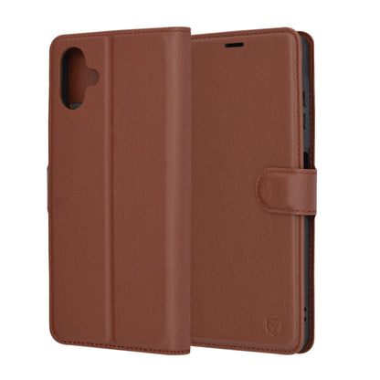 Futrola za Samsung Galaxy A06 A065, Techsuit, Kožna Folio, Smeđa
