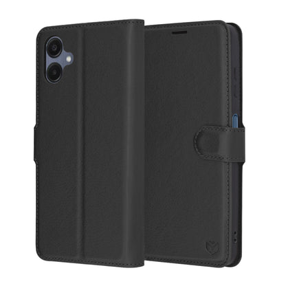 Futrola za Samsung Galaxy A06 A065, Techsuit, Kožna Folio, Crna