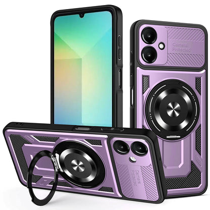 Maska za Samsung Galaxy A06 A065, Techsuit, RuggedCam, Ljubičasta