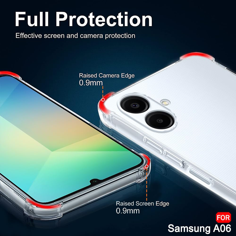Maska za Samsung Galaxy A06 A065, Techsuit, Otporna na udarce, Prozirna