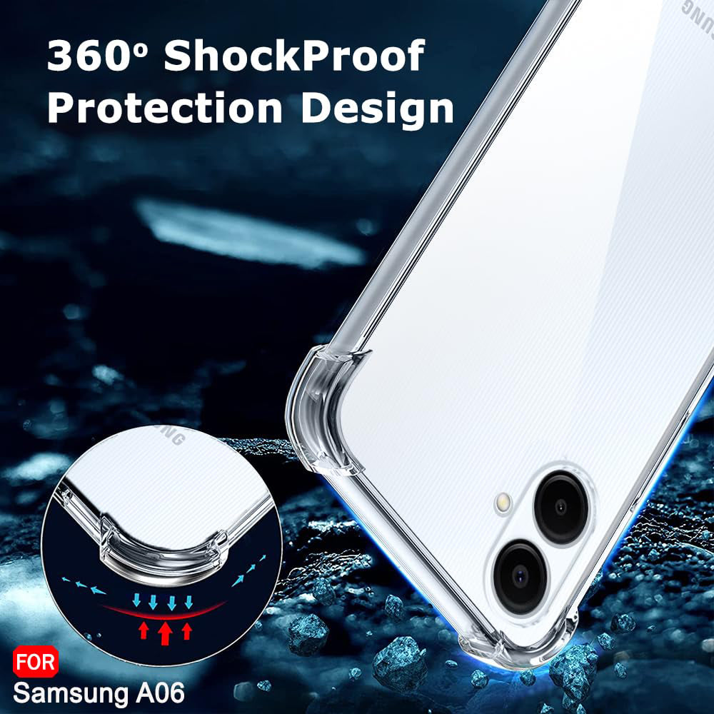 Maska za Samsung Galaxy A06 A065, Techsuit, Otporna na udarce, Prozirna