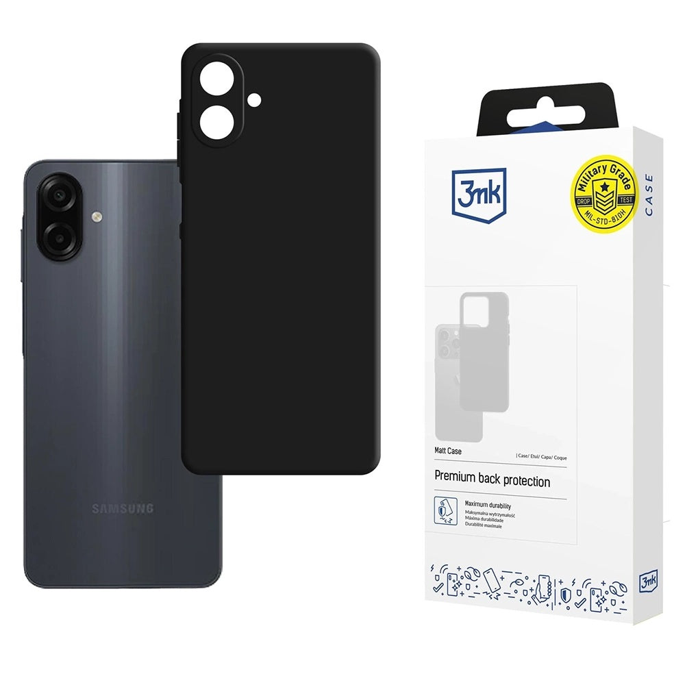 Maska za Samsung Galaxy A07 4G A075, 3MK, Crna Mat