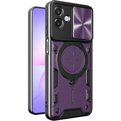 Maska za Samsung Galaxy A07 4G A075, Techsuit, CamGuard Pro, Ljubičasta