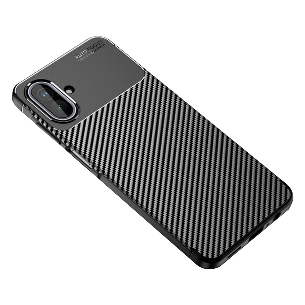 Maska za Samsung Galaxy A07 4G A075, Techsuit, CarbonFiber, Crna
