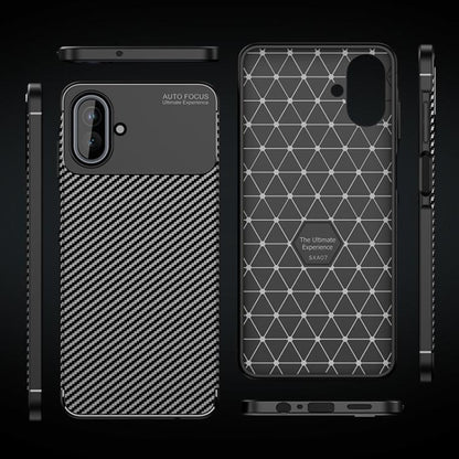 Maska za Samsung Galaxy A07 4G A075, Techsuit, CarbonFiber, Crna