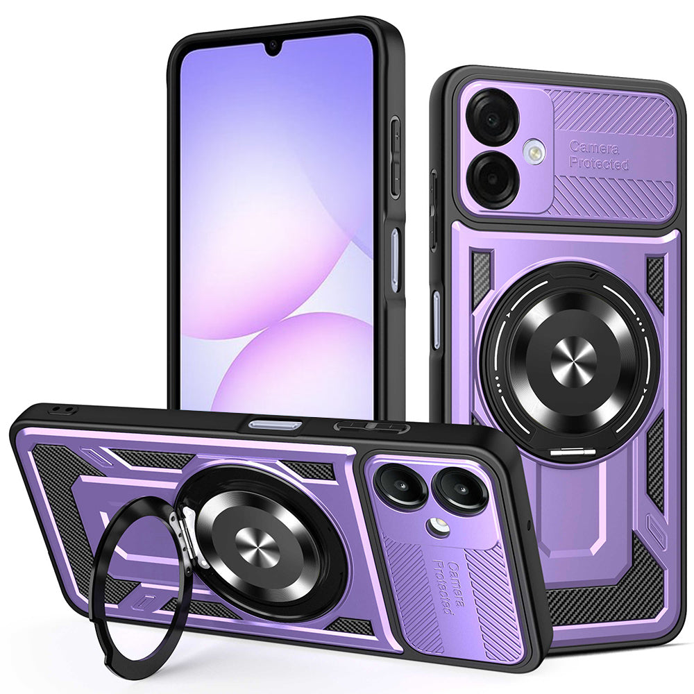 Maska za Samsung Galaxy A07 4G A075, Techsuit, RuggedCam, Ljubičasta