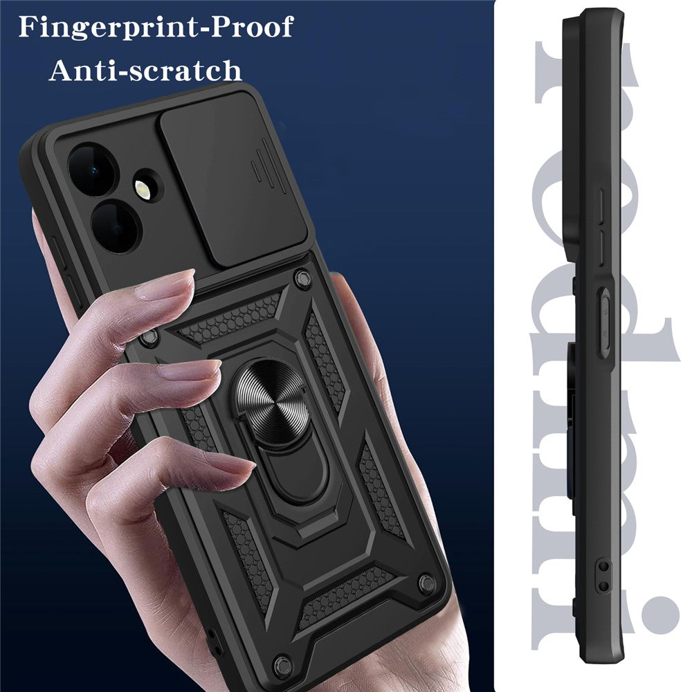 Maska za Samsung Galaxy A08 4G A085 / A07 5G A076, Techsuit, CamShield, Crna