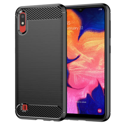 Maska za Samsung Galaxy A10 A105 / M10 M105, Techsuit, Karbon, Crna