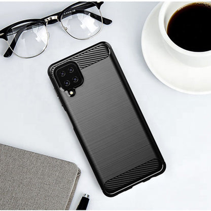 Maska za Samsung Galaxy A12 Nacho A127 / A12 A125, Techsuit, Karbon, Crna