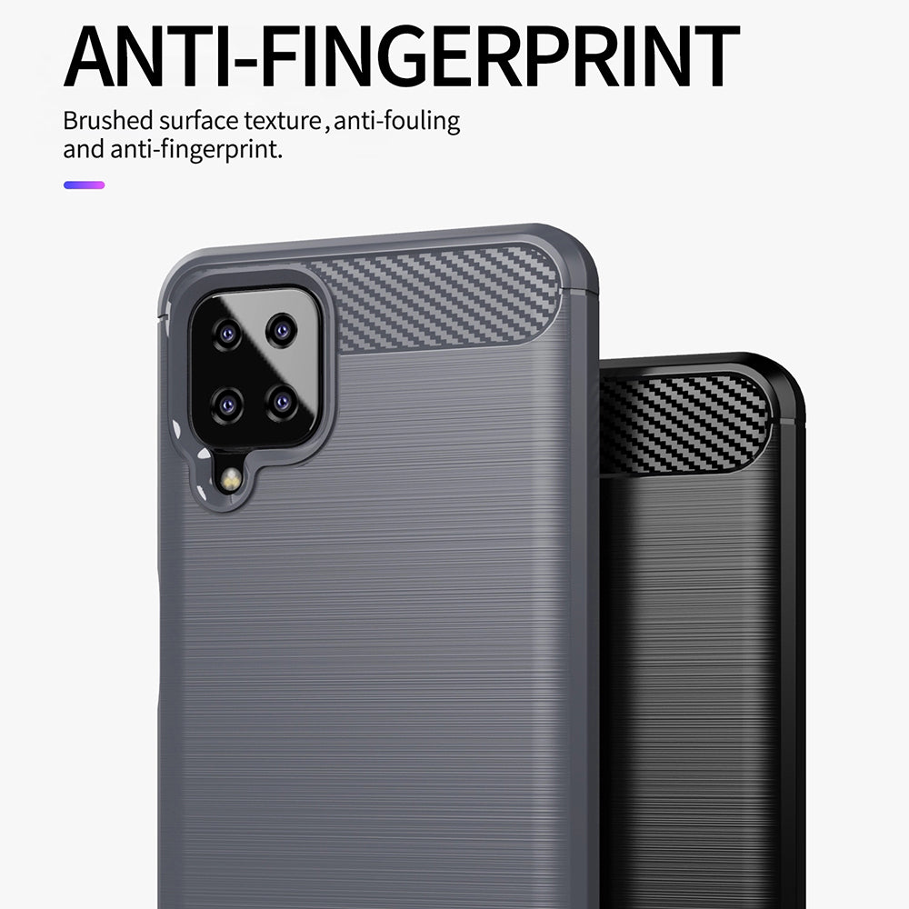 Maska za Samsung Galaxy A12 Nacho A127 / A12 A125, Techsuit, Karbon, Crna