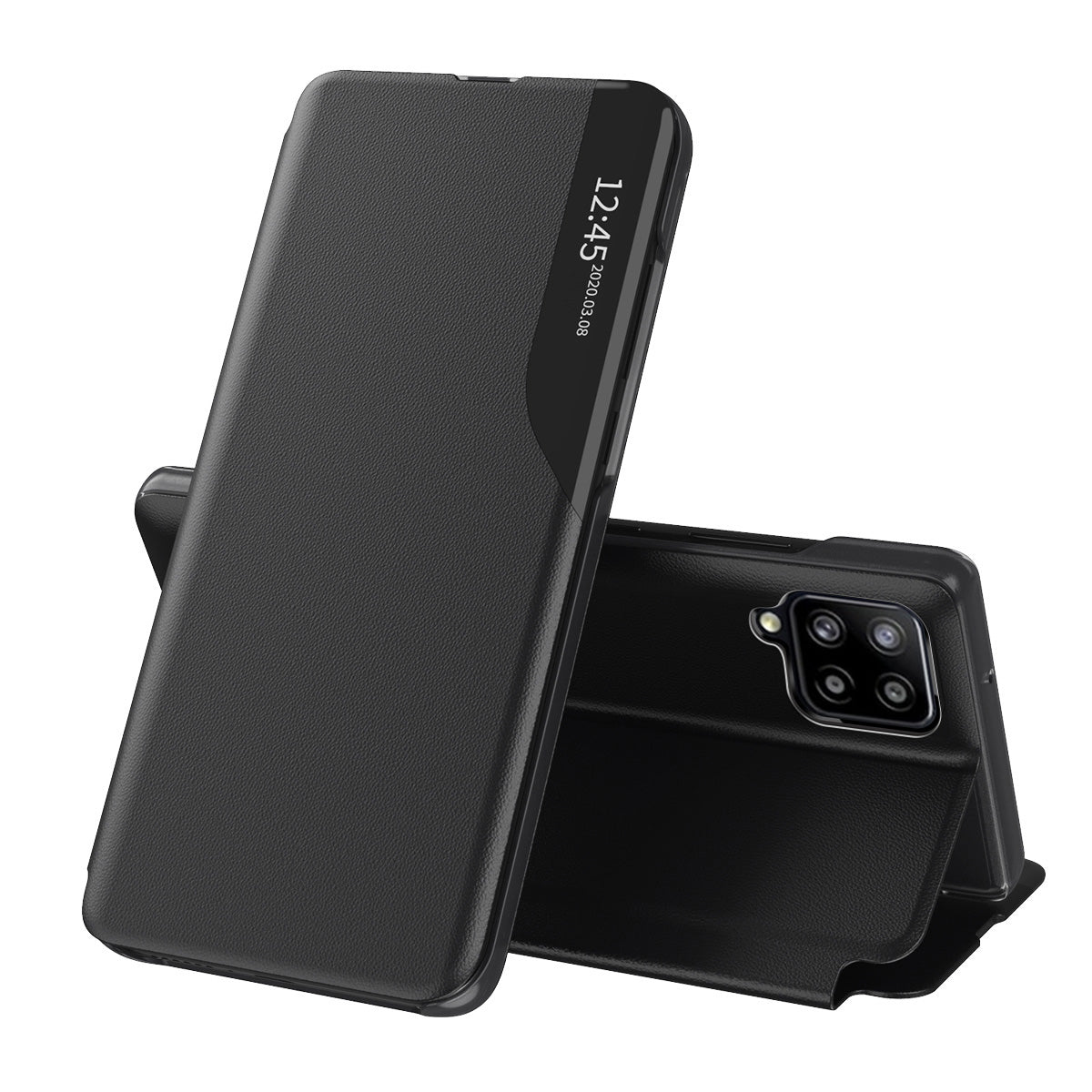 Maska za Samsung Galaxy A12 Nacho A127 / A12 A125, Techsuit, eFold, Crna