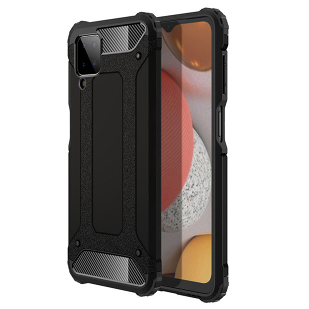 Maska za Samsung Galaxy A12 Nacho A127 / A12 A125, Techsuit, Hybrid Armor, Crna