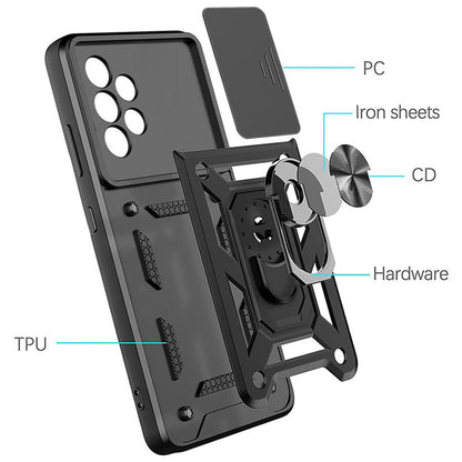 Maska za Samsung Galaxy A13 A135, Techsuit, CamShield, Crna