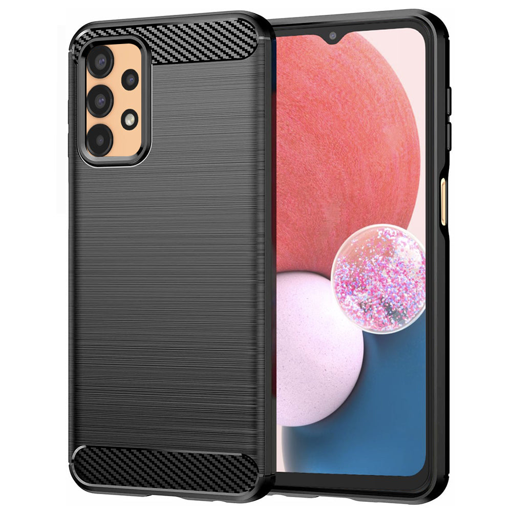 Maska za Samsung Galaxy A13 A135, Techsuit, Karbon, Crna