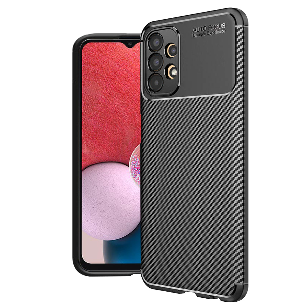 Maska za Samsung Galaxy A13 A135, Techsuit, CarbonFiber, Crna