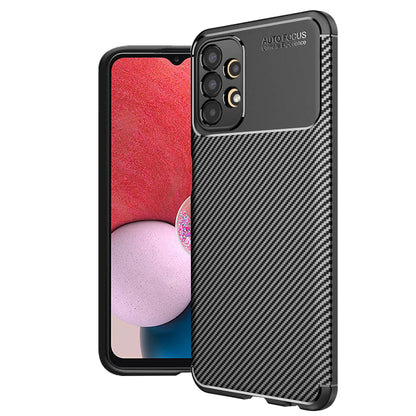 Maska za Samsung Galaxy A13 A135, Techsuit, CarbonFiber, Crna