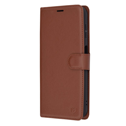 Futrola za Samsung Galaxy A14 A145 / A14 5G A146, Techsuit, Kožna Folio, Smeđa