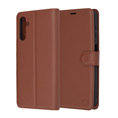 Futrola za Samsung Galaxy A14 A145 / A14 5G A146, Techsuit, Kožna Folio, Smeđa