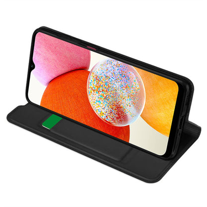 Maska za Samsung Galaxy A14 A145 / A14 5G A146, Techsuit, Magskin Book, Crna