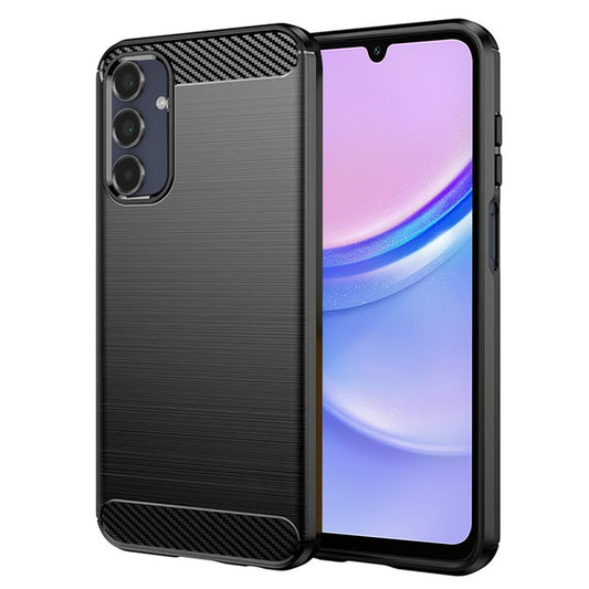Maska za Samsung Galaxy A15 5G A156 / A15 A155, Techsuit, Karbon, Crna