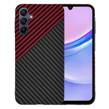Maska za Samsung Galaxy A15 5G A156 / A15 A155, Techsuit, Carbonite FiberShell, Crno Crvena
