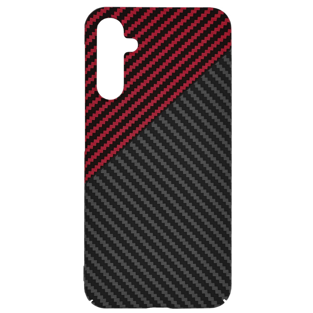 Maska za Samsung Galaxy A15 5G A156 / A15 A155, Techsuit, Carbonite FiberShell, Crno Crvena