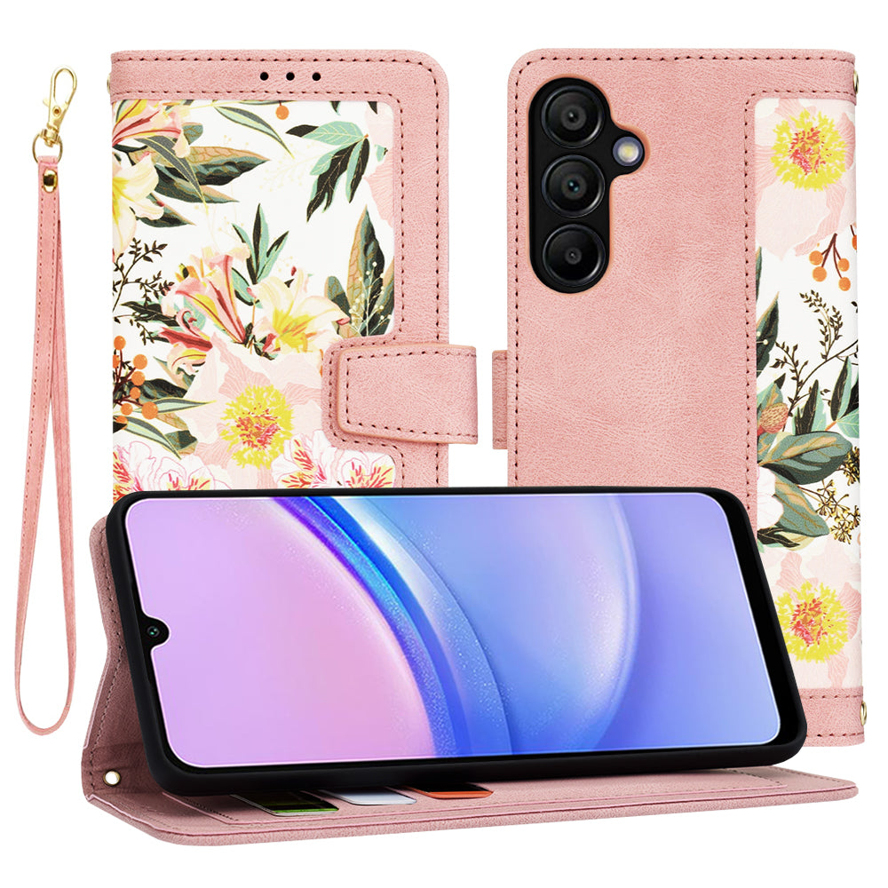 Maska za Samsung Galaxy A15 5G A156 / A15 A155, Techsuit, FlipCraft, Roza