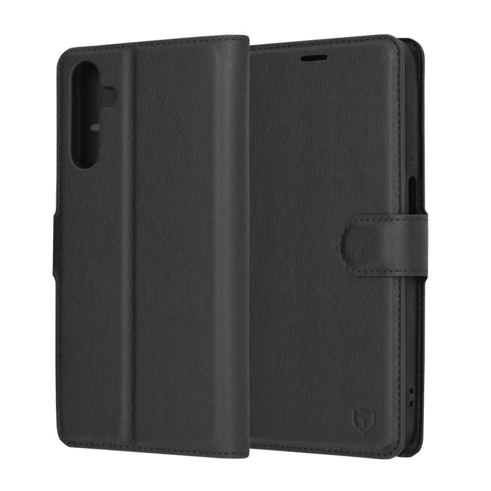 Futrola za Samsung Galaxy A15 5G A156 / A15 A155, Techsuit, Kožna Folio, Crna