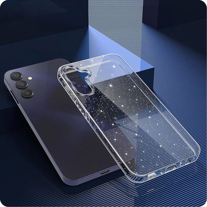 Maska za Samsung Galaxy A15 5G A156 / A15 A155, Techsuit, SparkleSkin, Prozirna