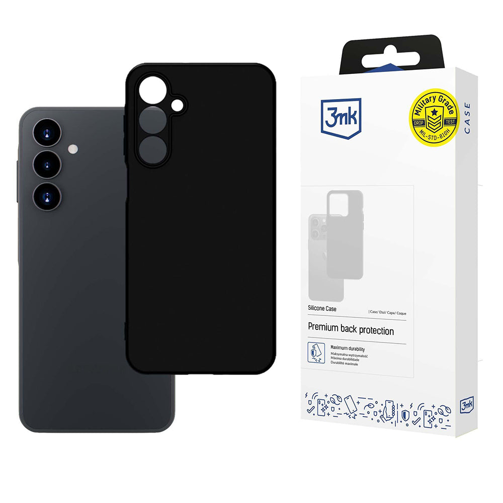 Maska za Samsung Galaxy A16 5G A166 / A16 4G A165, 3MK, Silikonska, Crna