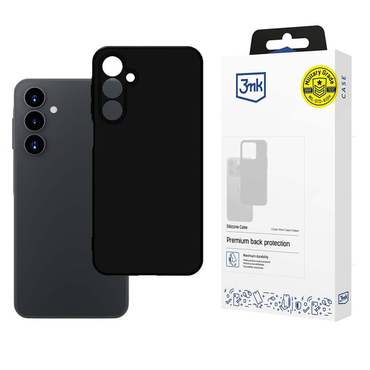 Maska za Samsung Galaxy A16 5G A166 / A16 4G A165, 3MK, Silikonska, Crna