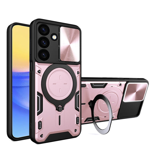 Maska za Samsung Galaxy A16 5G A166 / A16 4G A165, Techsuit, CamGuard Pro, Ružičasto Zlatna