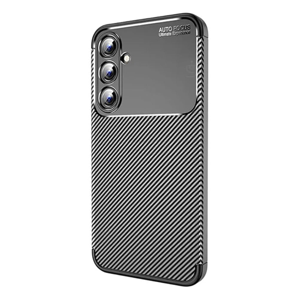 Maska za Samsung Galaxy A16 5G A166 / A16 4G A165, Techsuit, CarbonFiber, Crna