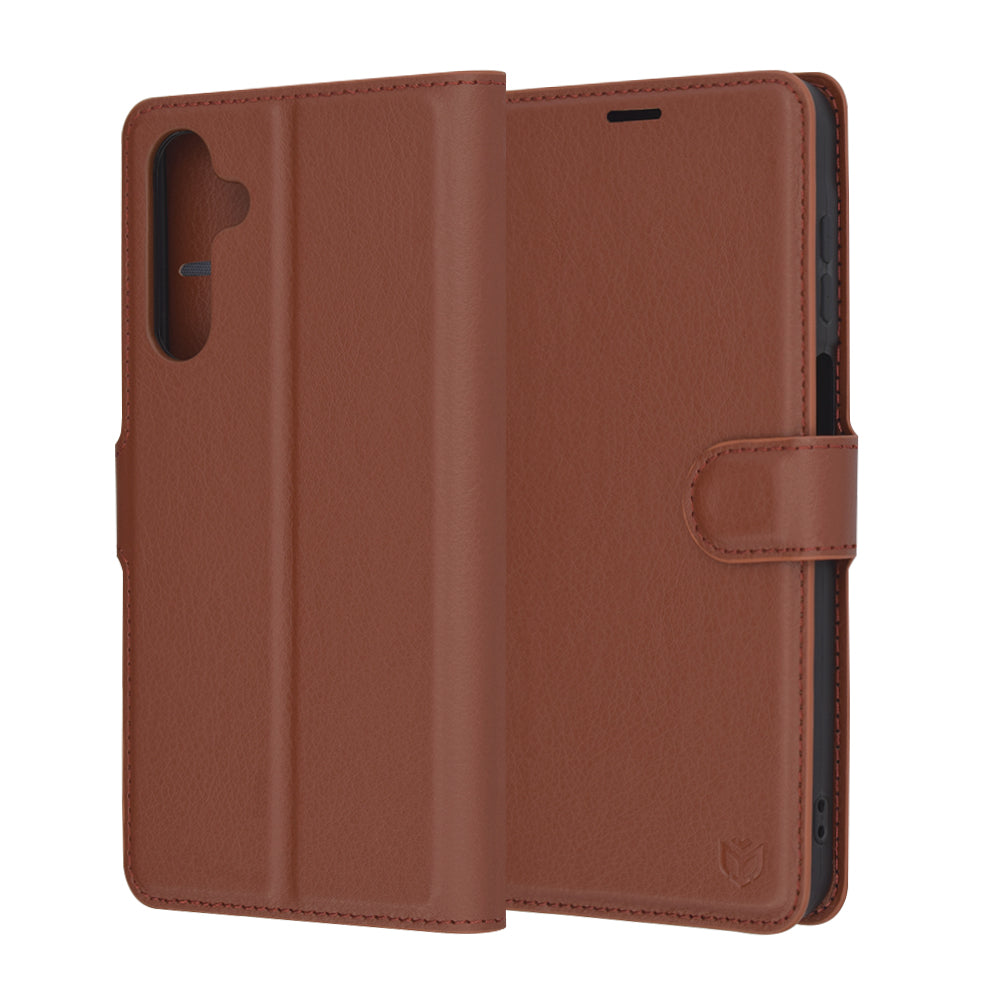 Futrola za Samsung Galaxy A16 5G A166 / A16 4G A165, Techsuit, Kožna Folio, Smeđa